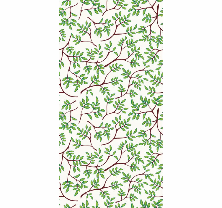 Wallpaper of a tree with thin branches pattern - TenStickers