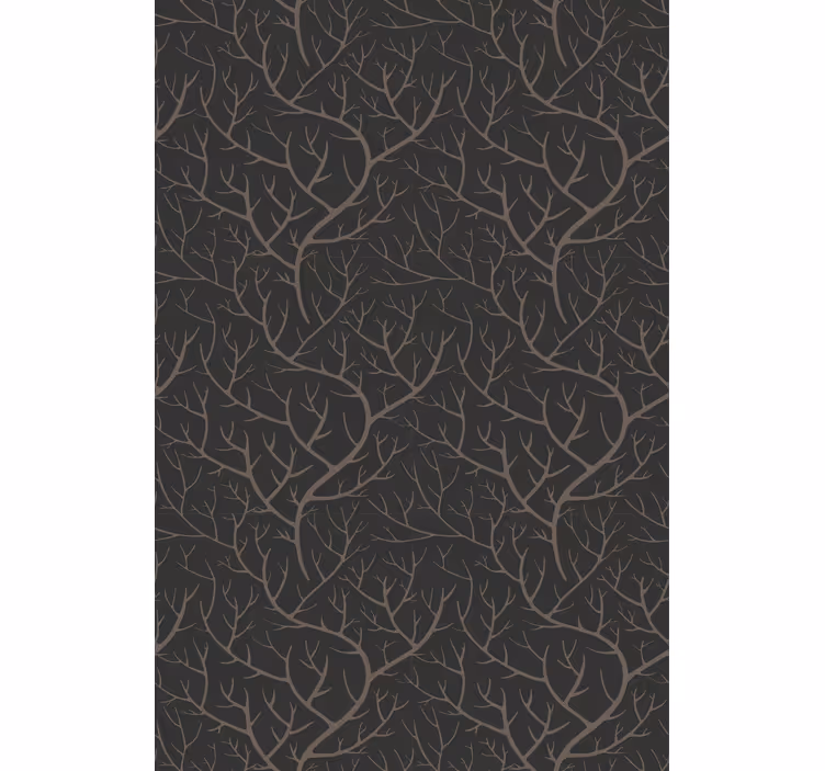 Wallpaper of a tree in scandinavian night forest - TenStickers