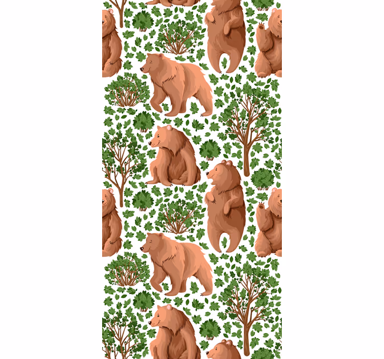Wallpaper of a tree with wildlife - TenStickers