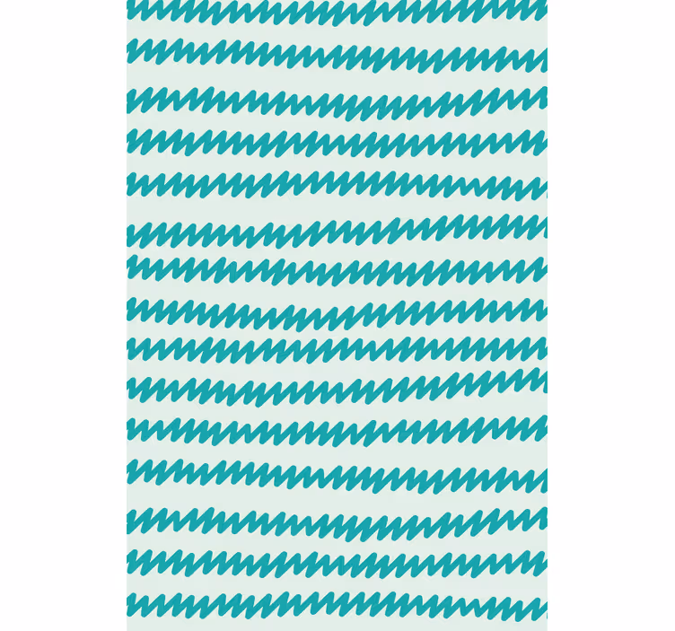 Wallpaper office aquamarine white zigzag design - TenStickers