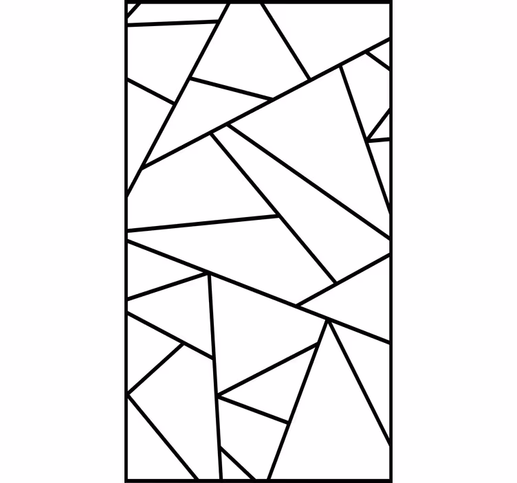 Contemporary wallpaper with minimalist black geometric lines - TenStickers