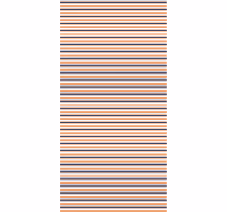Contemporary wallpaper horizontal retro pastel stripes - TenStickers