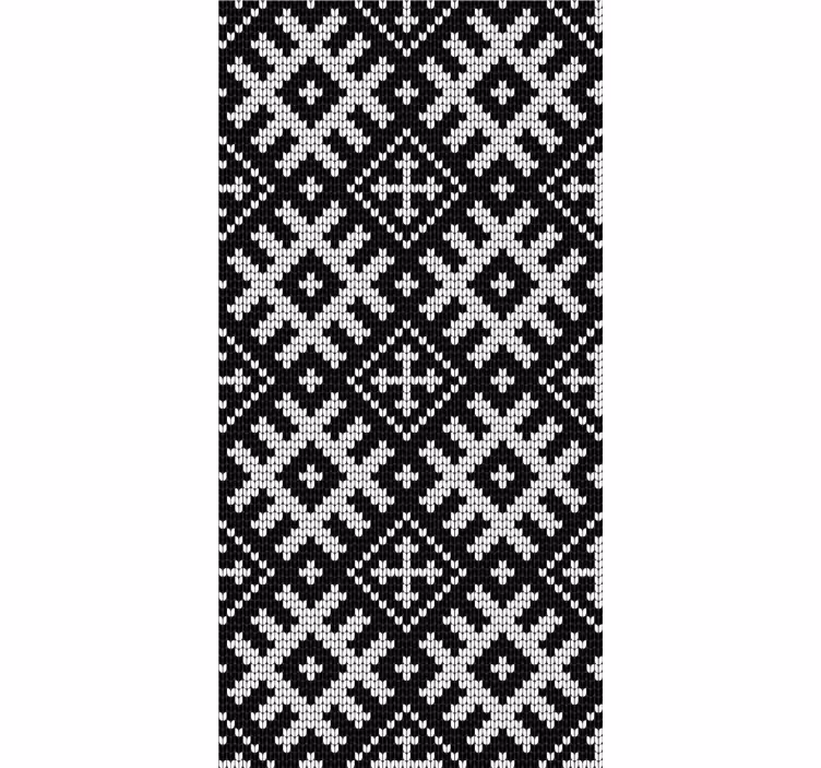 Contemporary wallpaper viking linked squares design - TenStickers