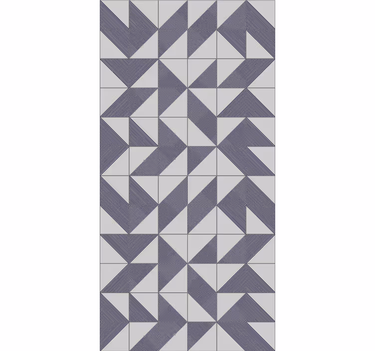 Contemporary wallpaper geometric patterned harmony - TenStickers