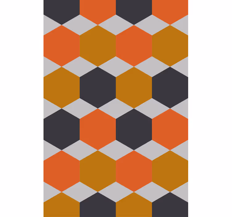 Contemporary wallpaper hexagonal pattern design - TenStickers