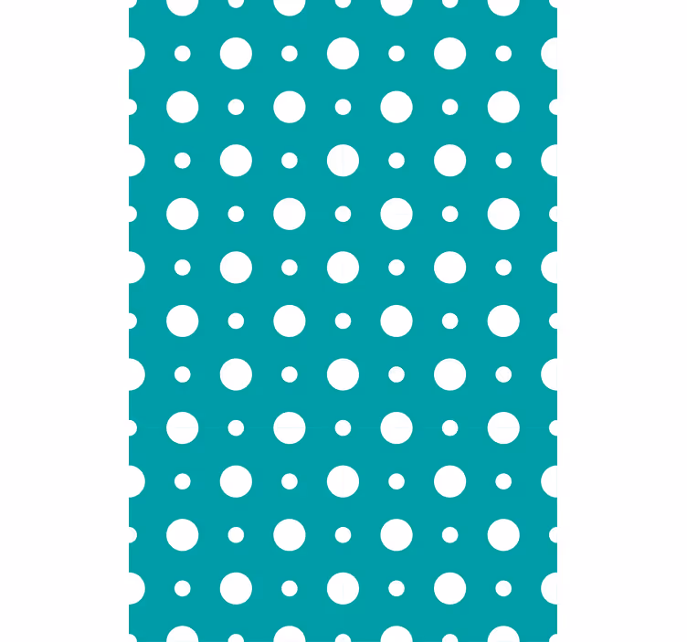 Contemporary wallpaper with blue polka dot design - TenStickers