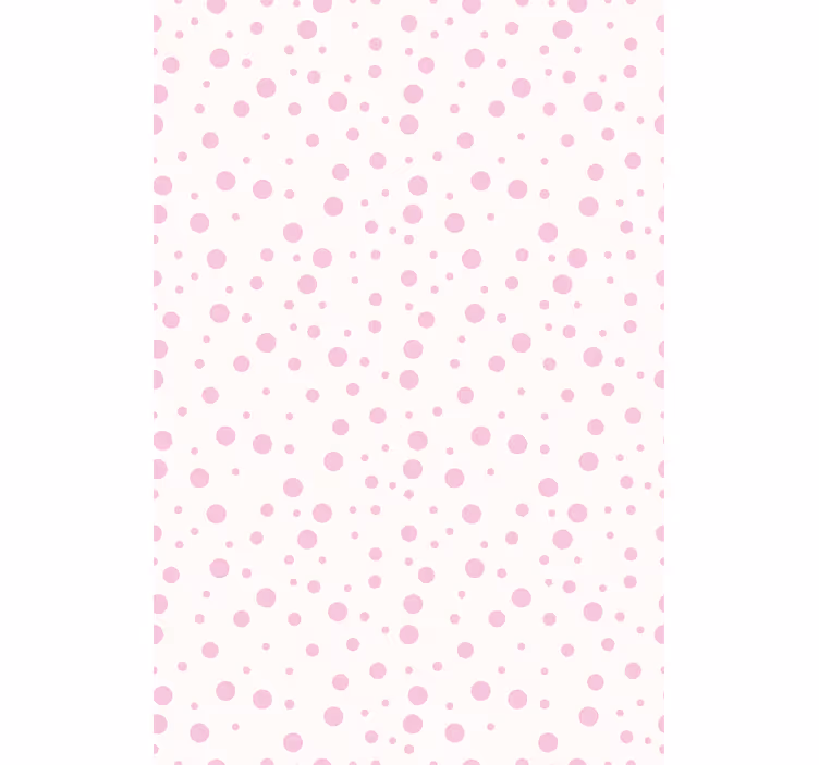 Wallpaper teenage bedroom pink dotted patterns - TenStickers