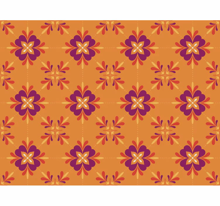 Kitchen wallpaper colorful mosaic tiles - TenStickers