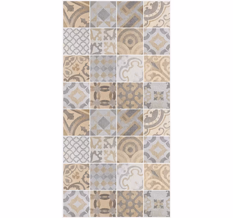 Kitchen wallpaper cement "orange" - TenStickers