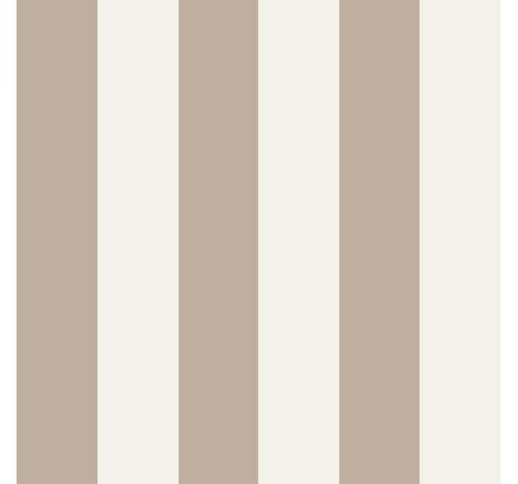 Master bedroom wallpaper in taupe stripe - TenStickers