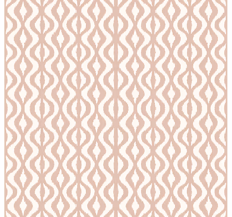 Master bedroom wallpaper dusty rose ikat design - TenStickers