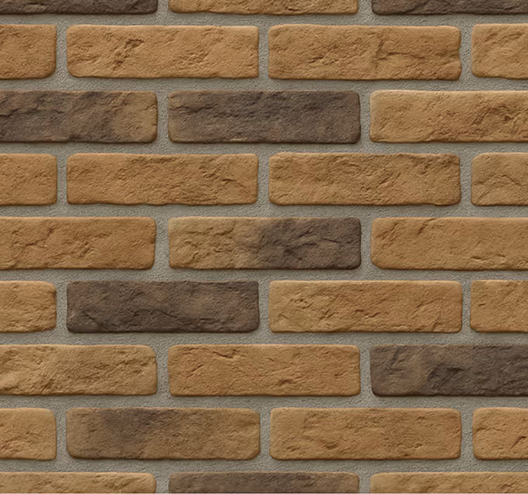 Living area wallpaper factory brick design - TenStickers