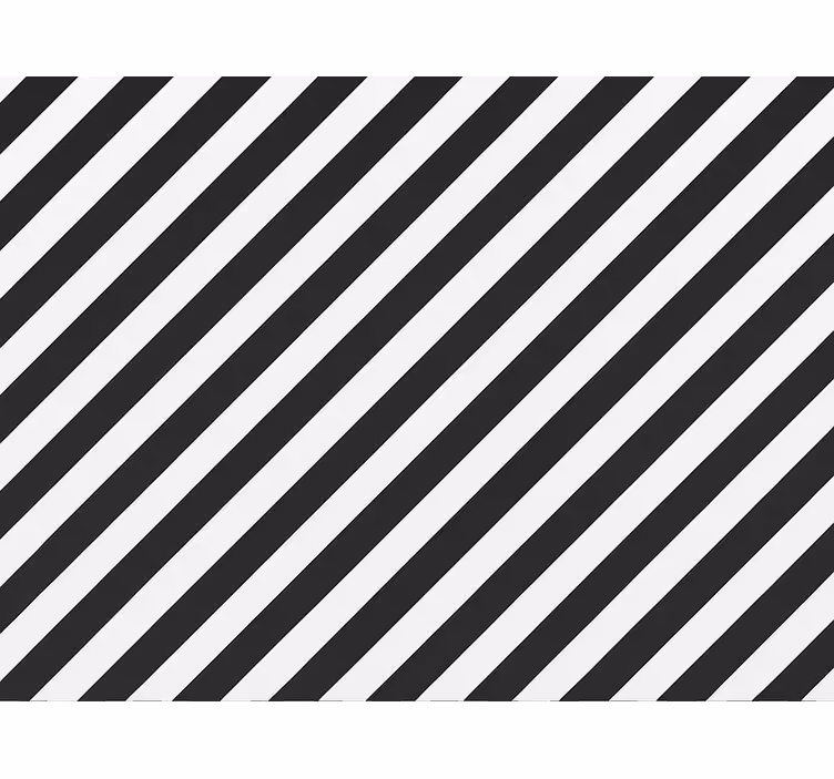 Living area wallpaper classic black and white stripes - TenStickers