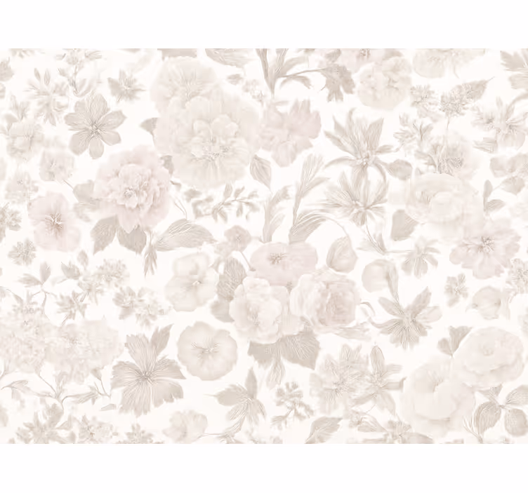 Master bedroom wallpaper vintage floral design - TenStickers