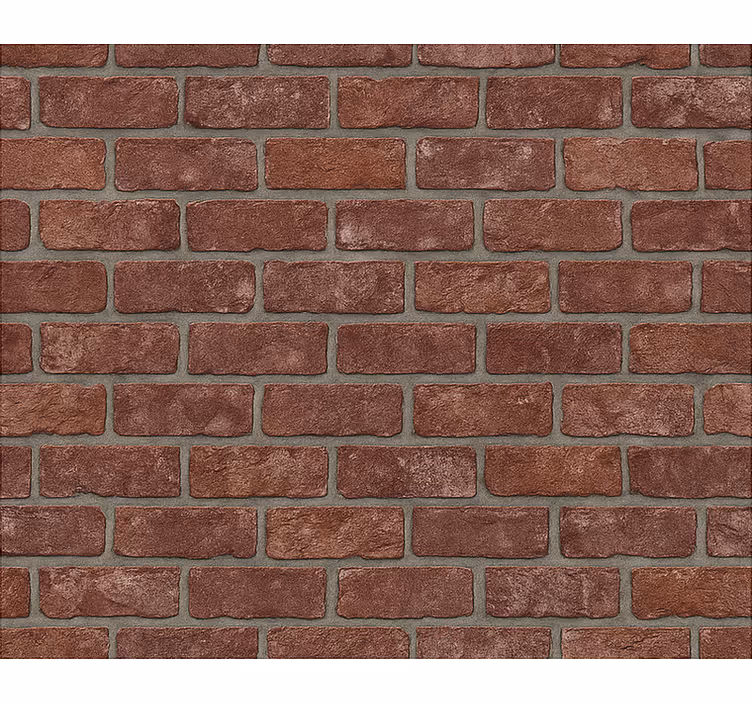 Living area wallpaper industrial red brick - TenStickers