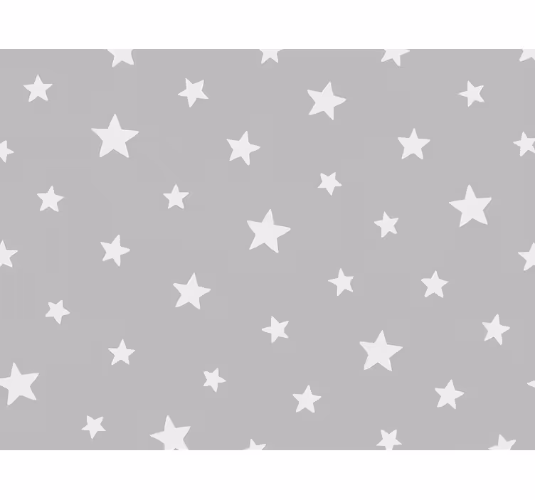Wallpaper childrens room grey star pattern - TenStickers
