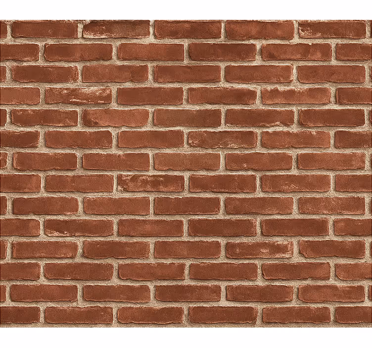 Living area wallpaper red brick design - TenStickers