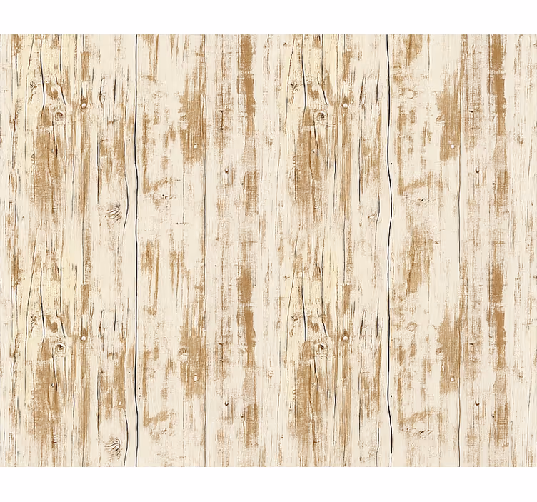 Living area wallpaper whitewashed wood plank - TenStickers