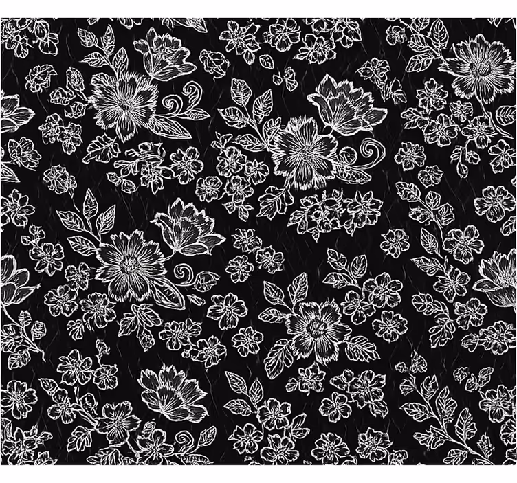 Master bedroom wallpaper dark floral pattern - TenStickers