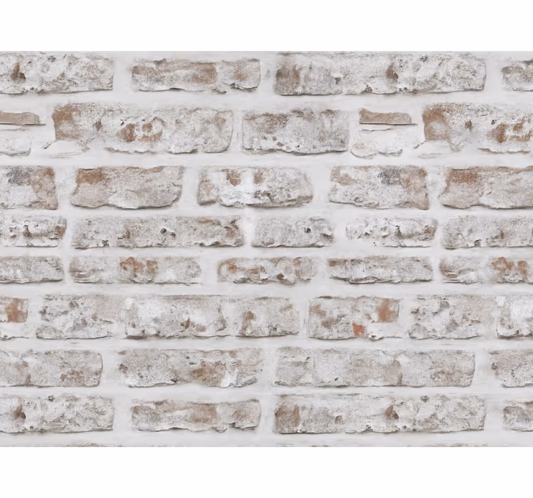 Living area wallpaper vintage old washed bricks - TenStickers