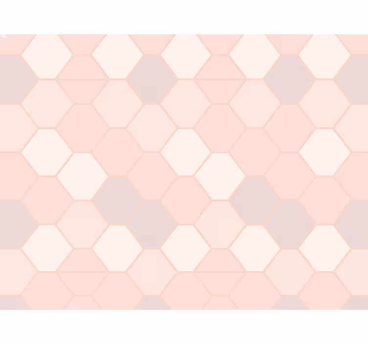 Wallpaper childrens room modern abstract pink shapes - TenStickers