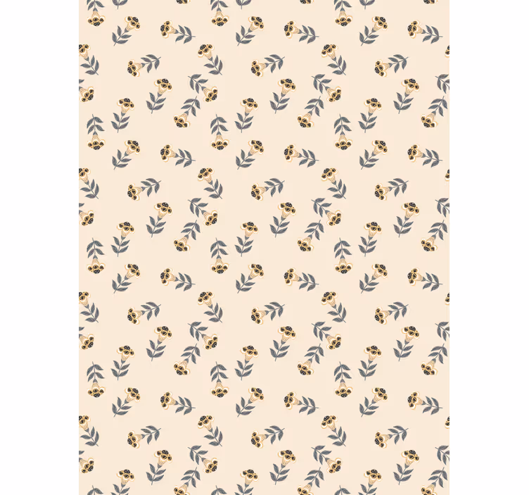 Flowers wallpaper featuring a lovely polish floral design - TenStickers