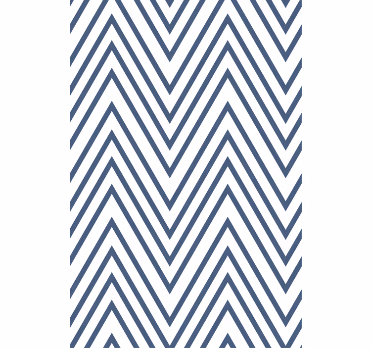 Master bedroom wallpaper zigzag lines design - TenStickers