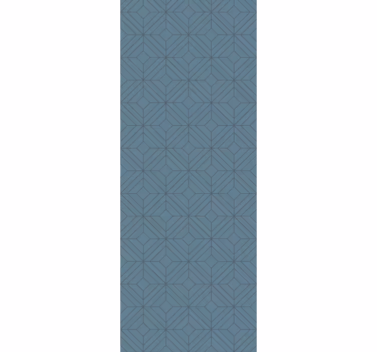 Wall paper in bedroom nordic style gray diamond pattern - TenStickers