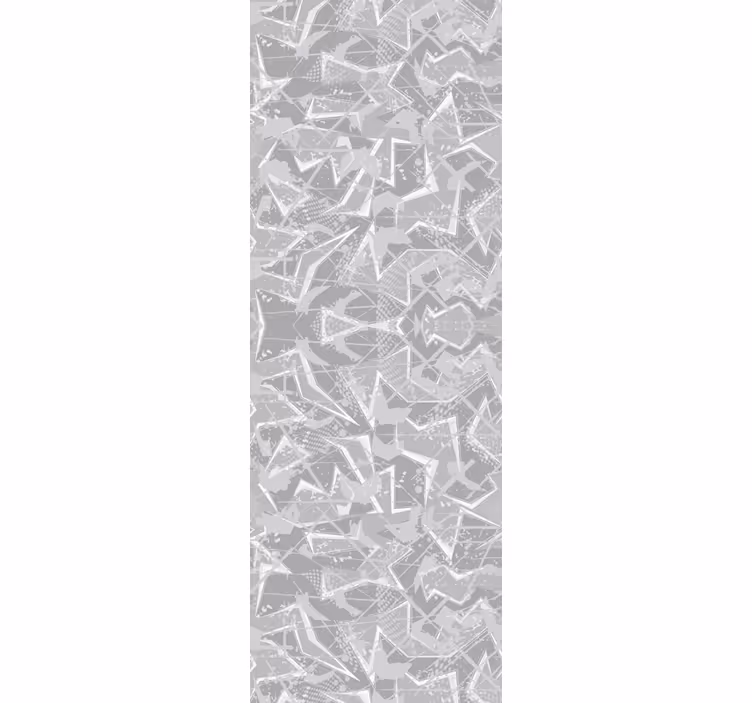 Wall paper in bedroom gray 80's fine graphics - TenStickers