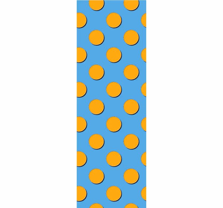 Wall paper in bedroom retro dots pattern design - TenStickers