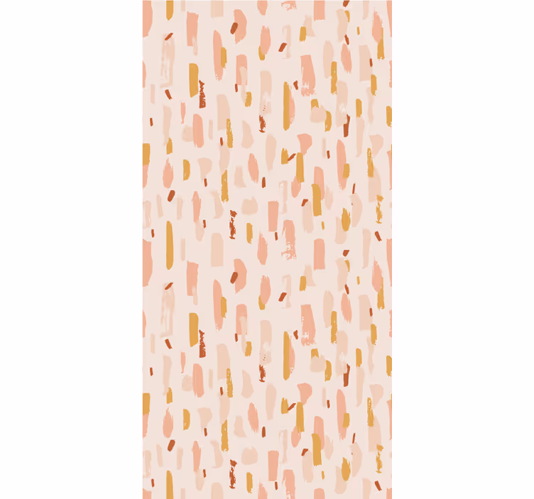 Brushed paint in petal shapes wall paper in bedroom - TenStickers