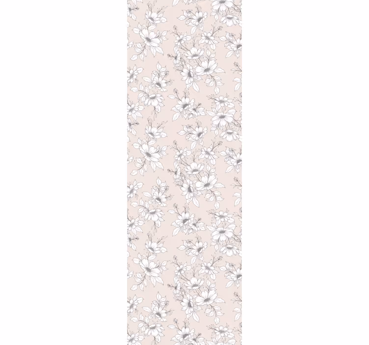 Wall paper in bedroom nordic wild and elegant design - TenStickers