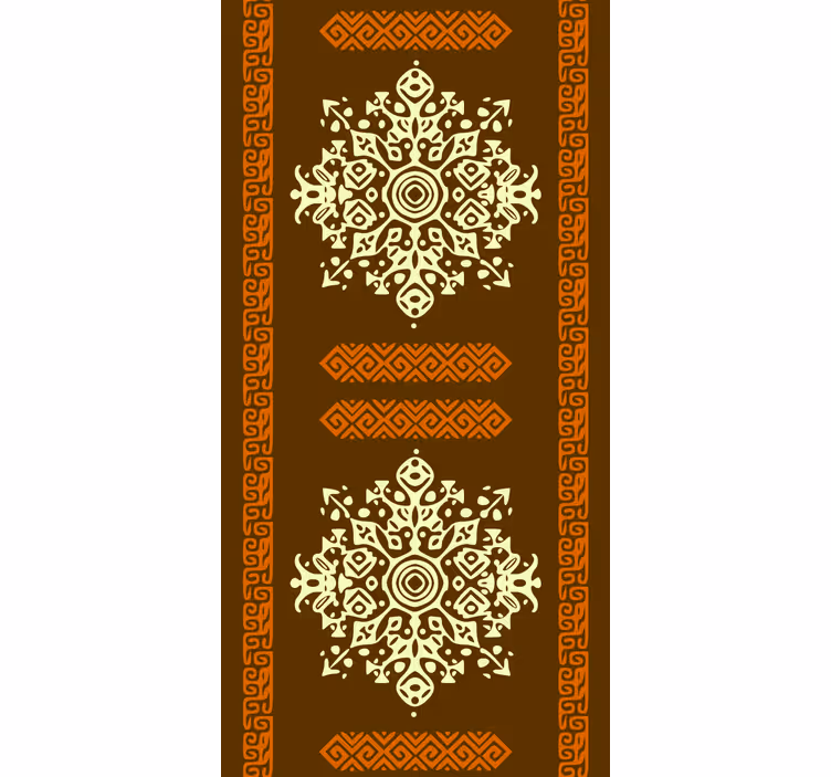 Wall paper in bedroom african style abstract pattern - TenStickers