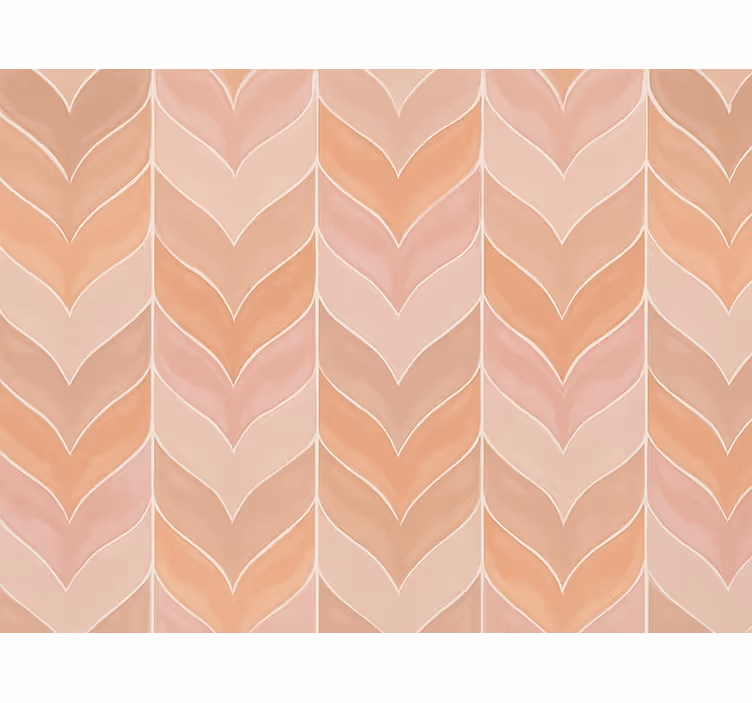 Contemporary wallpaper dusky pink herringbone pattern - TenStickers