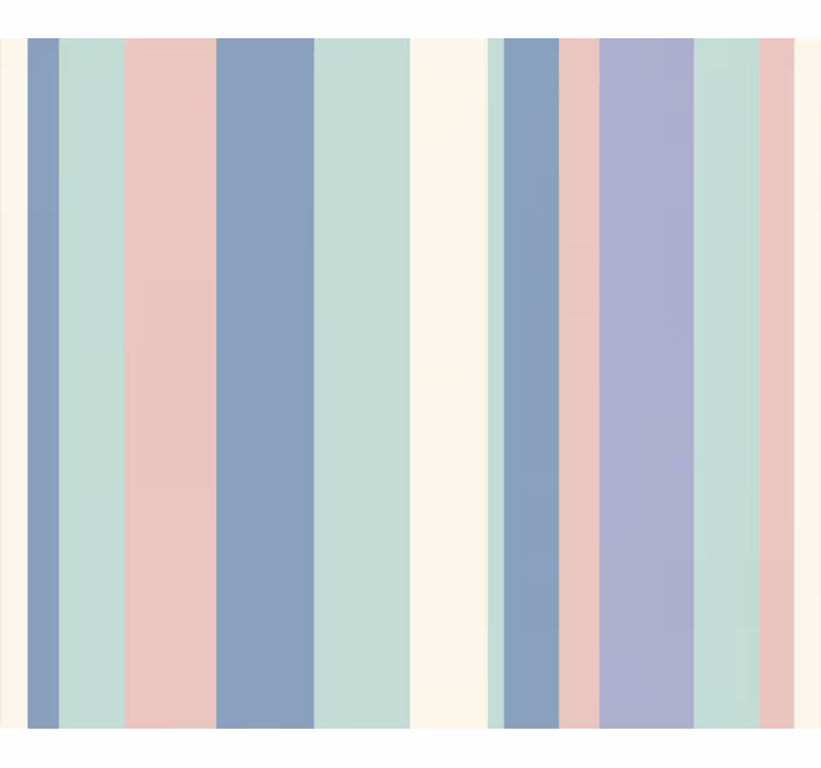 Wallpaper vertically striped calm pastel stripes - TenStickers