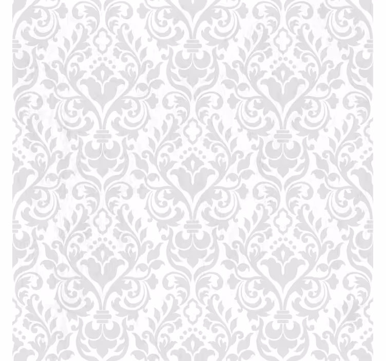 Wallpaper white grunge damask design - TenStickers