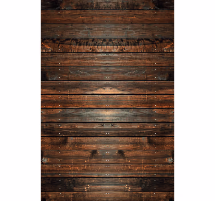Brown wallpaper in dark wooden style - TenStickers