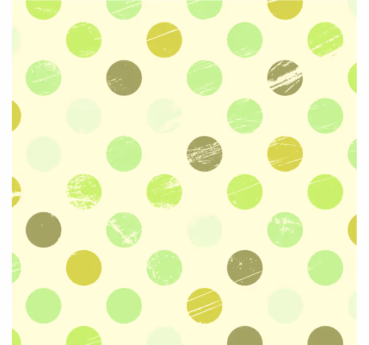 Green wallpaper green shade polka dots - TenStickers