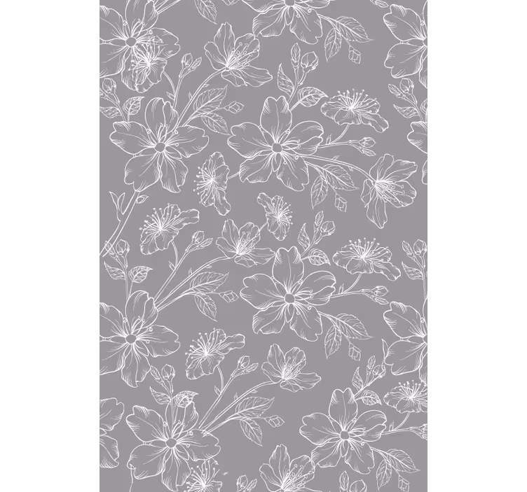 Grey wallpaper with grey pattern design - TenStickers
