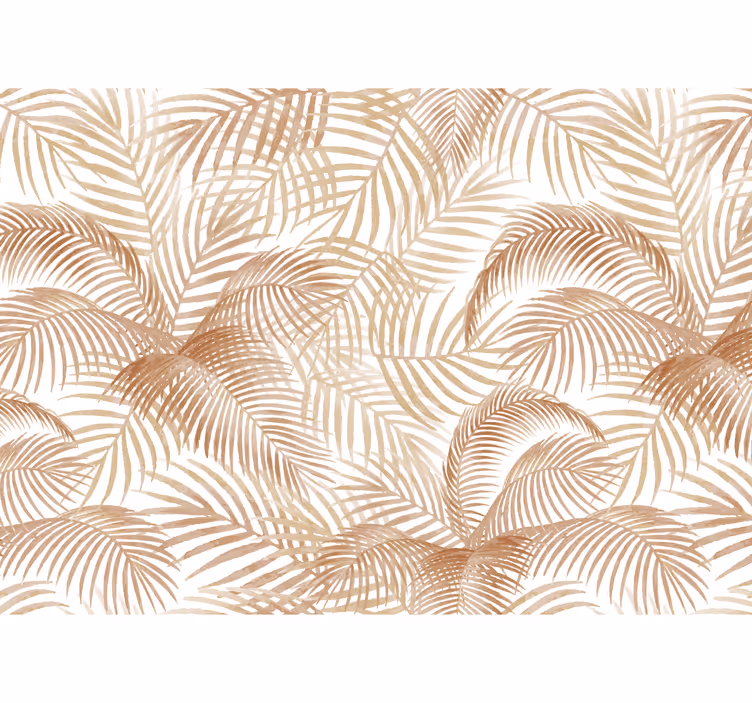Wallpaper terracotta exotic palms - TenStickers
