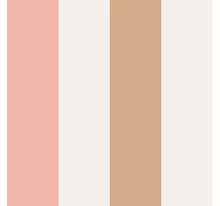 Wallpaper vertically striped in brown and pink pastel - TenStickers