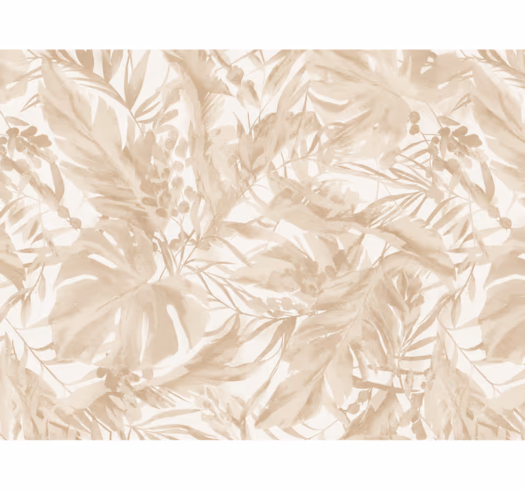 Landscape wallpaper with palm motif design - TenStickers