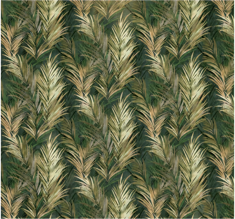 Leaves wallpaper green leaves wall - TenStickers
