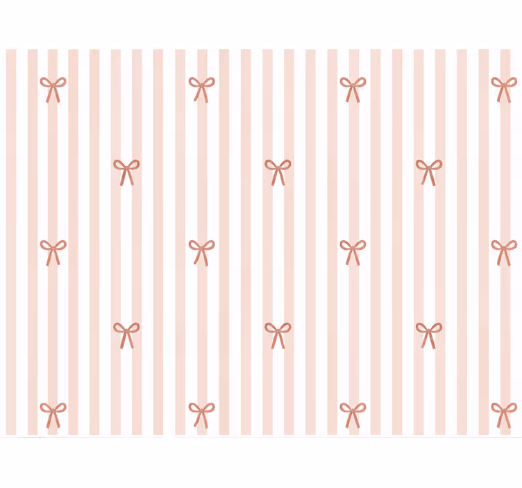 Nursery room wallpaper bow tie stripes design - TenStickers