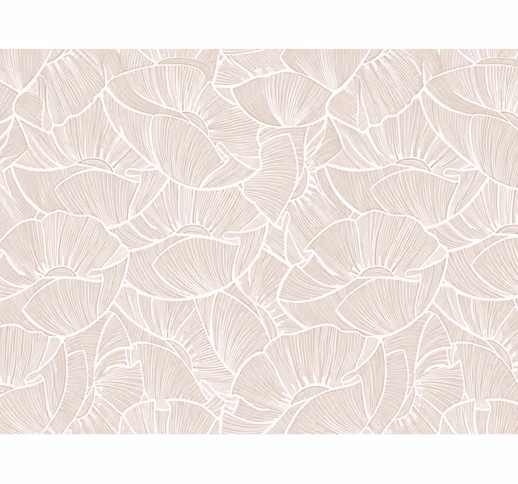 Nursery room wallpaper poppy design - TenStickers
