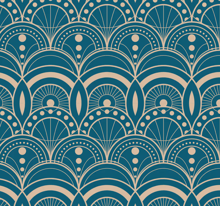 Classic Wallpaper Vintage art decò - TenStickers