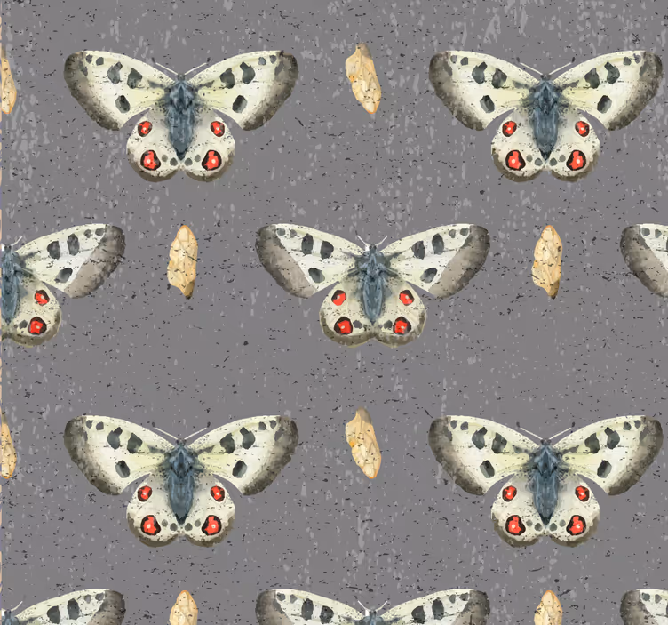 Butterfly Pattern Simplicity butterflies wallpaper - TenStickers