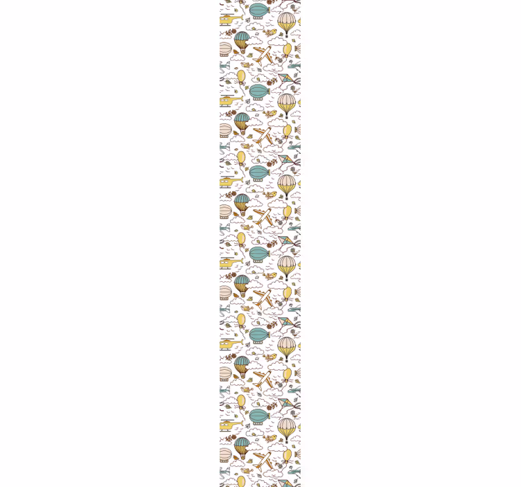 Airballoon Adventure wallpaper childrens room - TenStickers