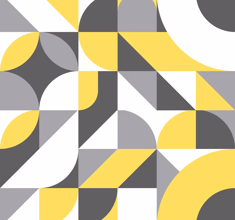 Geometric Curves wallpaper geometric - TenStickers