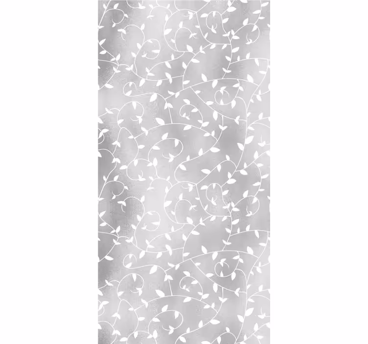 White Branches leaves wallpaper - TenStickers